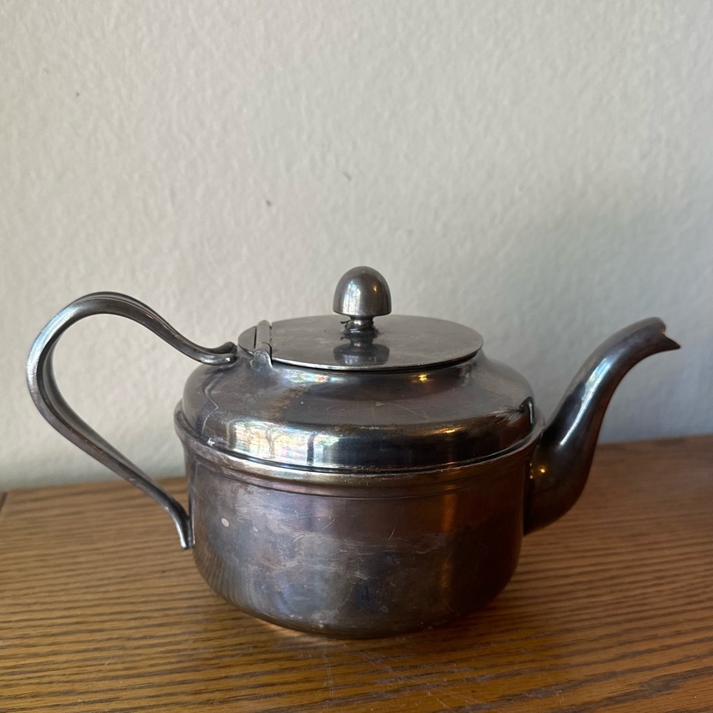 Vintage Reed & Barton USN Silver Soldered Teapot 3610 Navy WWII Era B772 Lid